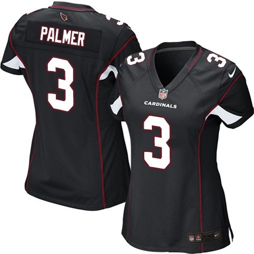 Women's Limited Carson Palmer Nike Jersey Black Alternate - #3 NFL Arizona Cardinals